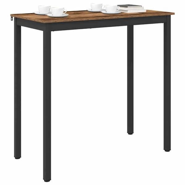 Maison Exclusive - Stående barbord i ingeniørtræ, rektangulær