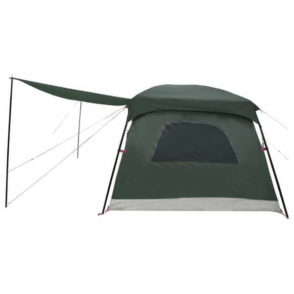 Familjetält - EXKLUSIVT HUS - 10 platser - Polyester & stål - Armégrön - Fällbart