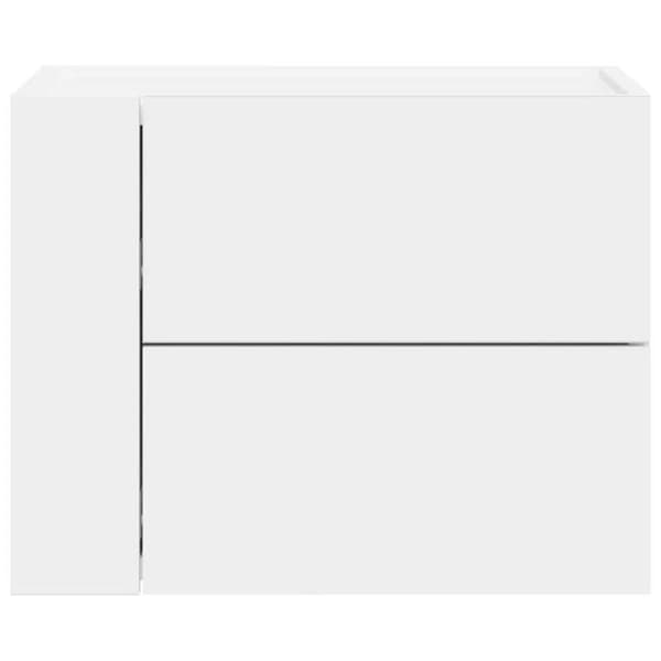 Maison Exclusive - Väggmonterad sängbord vit 45x30x35 cm