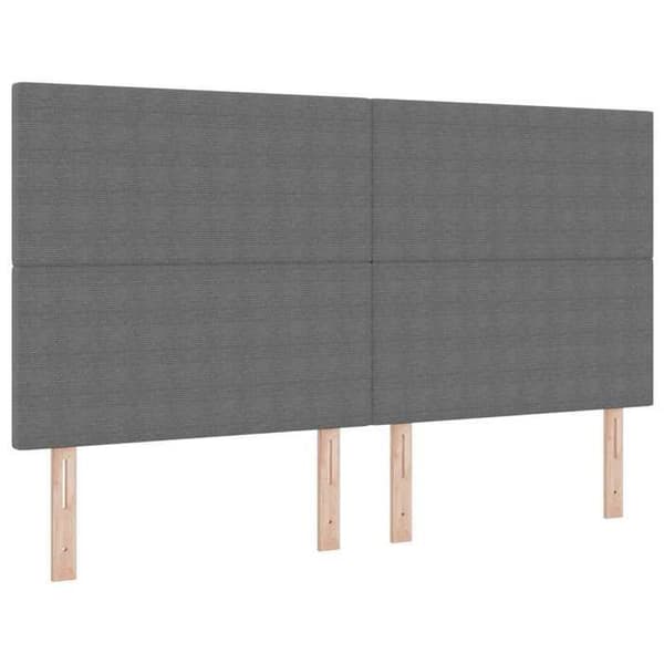 Maison Exclusive - Vaaleanharmaa pääty 180 cm Kankainen samettikangas