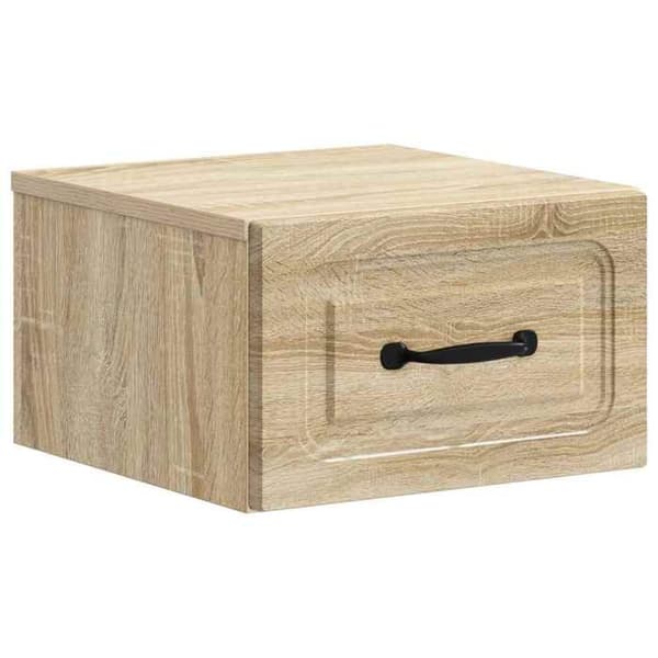 Maison Exclusive - Väggmonterad sängbord i Sonoma-ek 34,5 x 33 x 20 cm