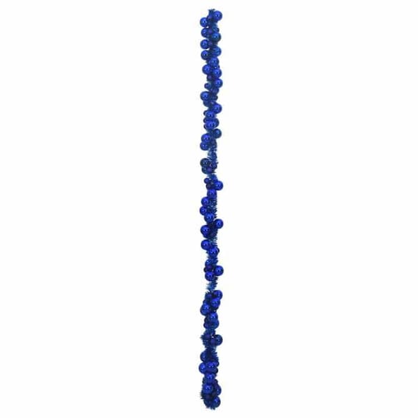 Maison Exclusive - LED Julebold Guirlande Blå 186 cm Polystyren Blå