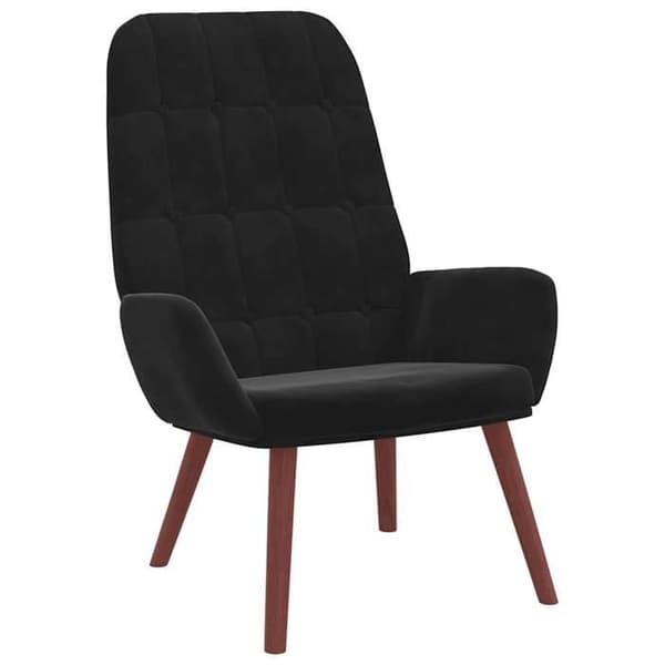 Maison Exclusive - Afslappende stol i sort velour