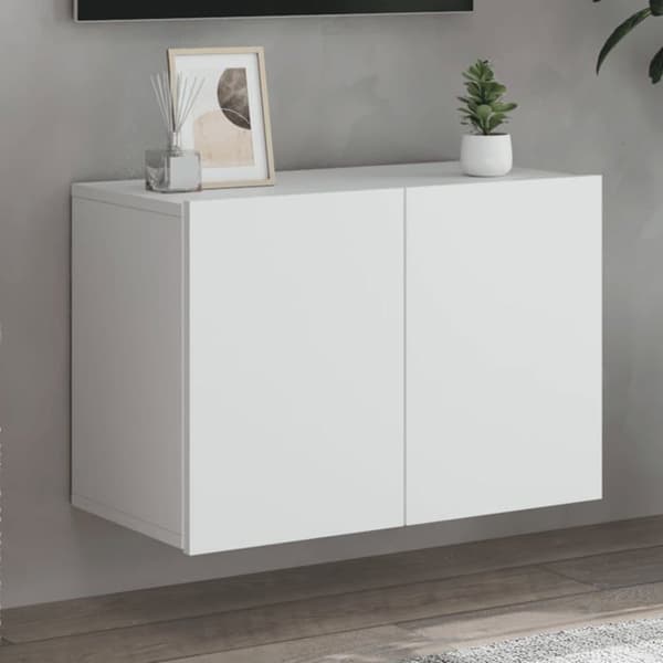 Maison Exclusive - Väggmonterad TV-möbel vit 60x30x41 cm