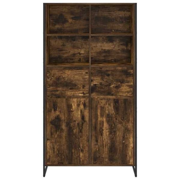 Maison Exclusive - Buffet Røget Eg 81 x 36 x 150,5 cm Ingeniørtræ