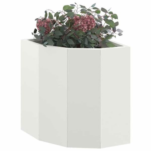Maison Exclusive - Vinkelskydd Vit 30 x 30 x 35 cm Stål