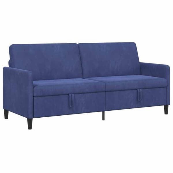 Maison Exclusive - Soffa med förvaring Blå polis 192 x 78 x 87 cm Polyester
