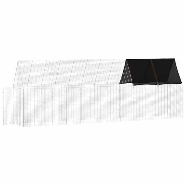Maison Exclusive - Hönshus 2 delar Silver 600 x 100 x 210 cm