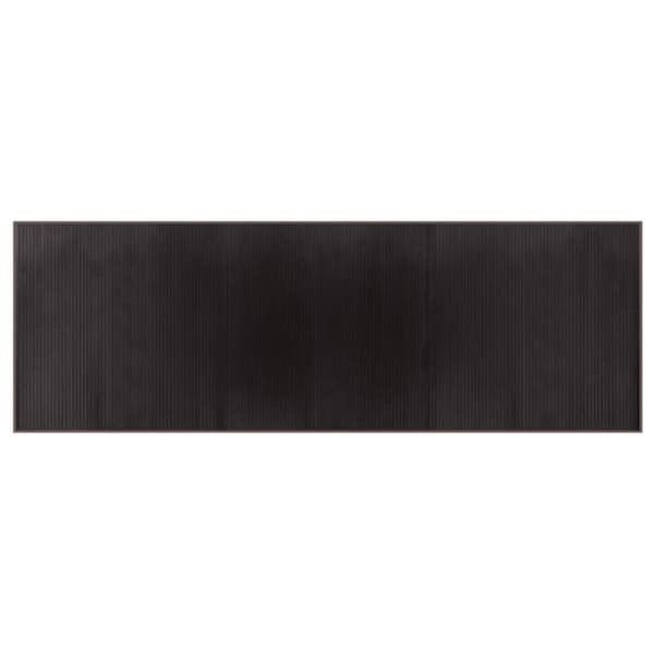 Maison Exclusive - Mörkbrun rektangulär matta 100x300 cm bambu