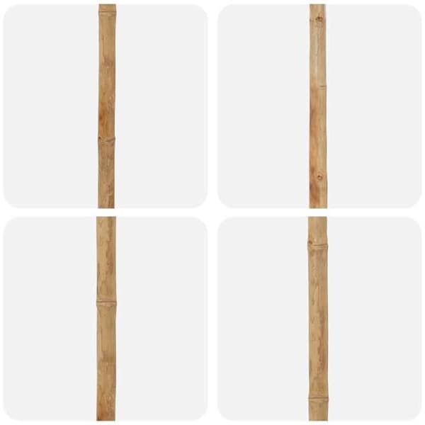 Maison Exclusive - Rund parasoll Ø 240 x 260 cm Mörkgrå bambu Mörkgrå