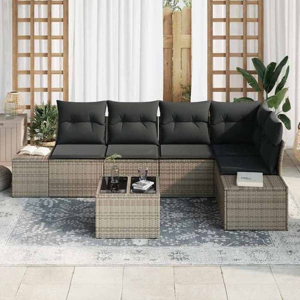 Maison Exclusive - Have sofa sæt med opbevaring Lys grå polyrotin