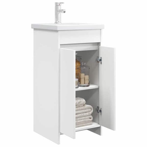 Maison Exclusive - Badrumsmöbel med vit handfat 42 x 40 x 84,5 cm Vit