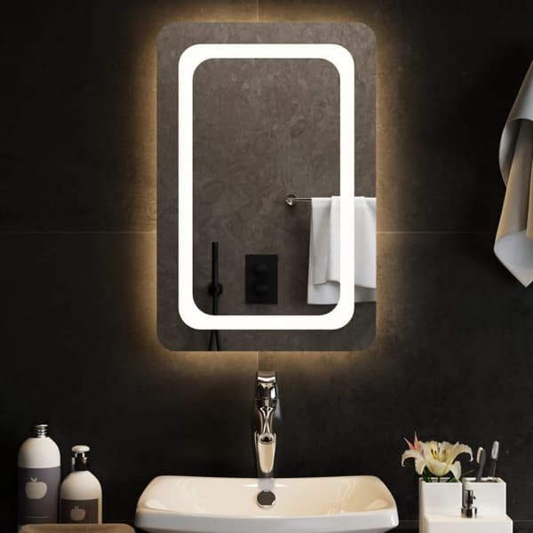 Maison Exclusive - LED-badrumsspegel 40x60 cm