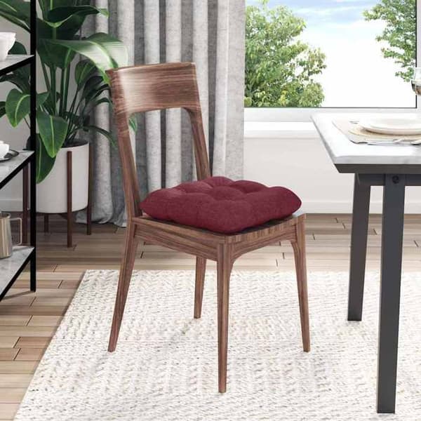 Sittkuddar - EXKLUSIVT HEM - Set om 4 - Bordeaux - Polyesterfiber - 40x40x12 cm Bordeaux
