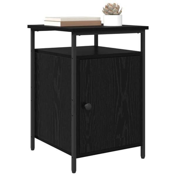 Maison Exclusive - Natbord 2 dele Sort eg 40 x 42 x 60cm