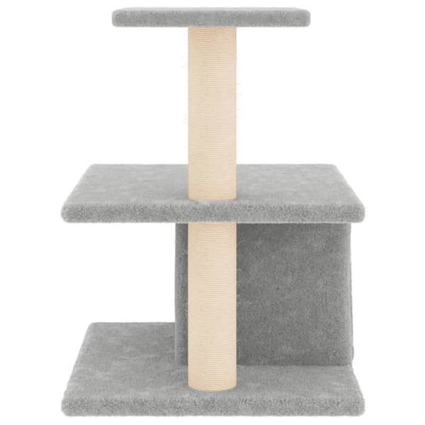 Maison Exclusive - Kattekradse med lys grå sisal 48 cm ljusgrått