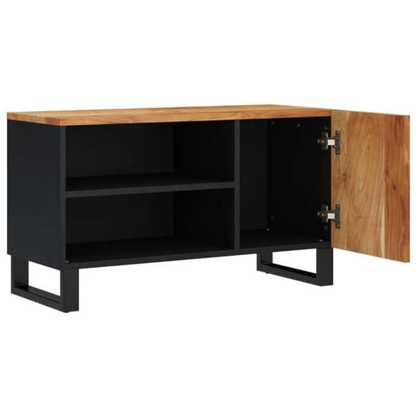 Maison Exclusive - TV-möbel 80x33x46 cm av solid akaciaträ och ingenjörsträ