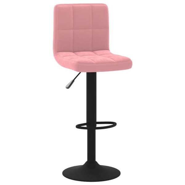 Maison Exclusive - Barstolar set om 2 rosa sammet