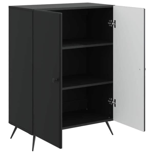 Maison Exclusive - Buffet Sort 66 x 34,5 x 90 cm Ingeniørtræ Svart