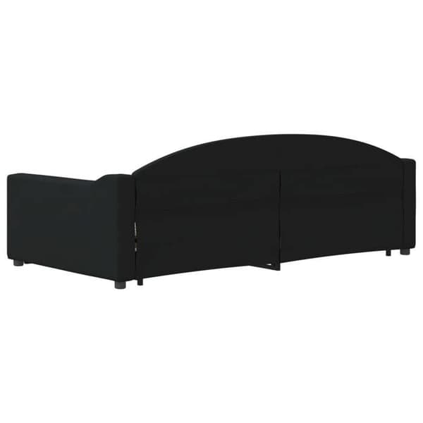 Maison Exclusive - Sovesofa med udtræk uden madras sort 100x200 cm