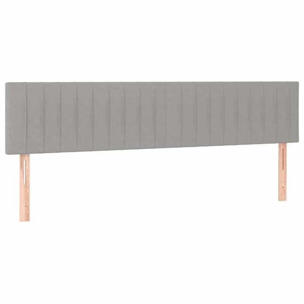 Maison Exclusive - Lysegrå Hovedgærder 200x5x78/88 cm Stof