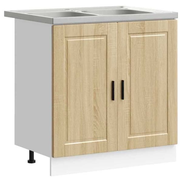 Maison Exclusive - Porto 2-delt underskabs møbel Brun 80 x 46 x 81,5 cm brun