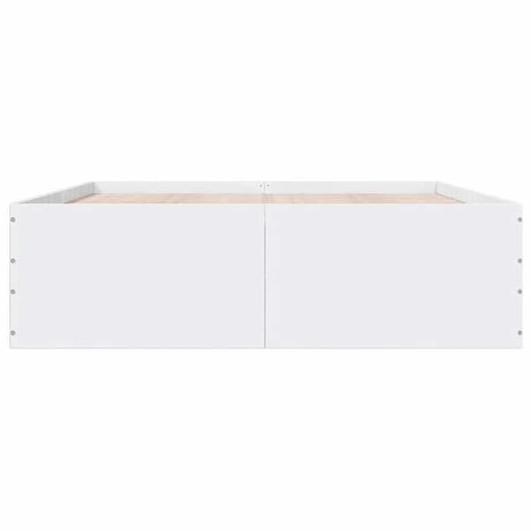 Maison Exclusive - Sängram utan madrass vit 150x200 cm