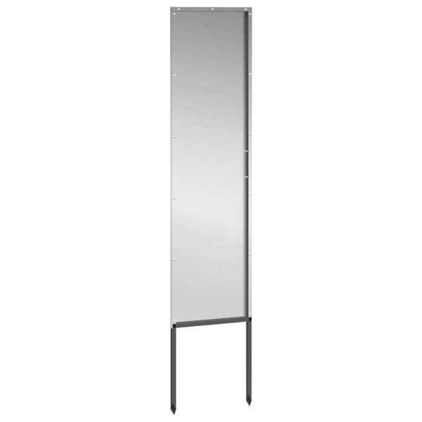 Trädgårdsskärm - EXKLUSIV HEM - Silverfretwork - 32 x 140 cm - Matt stål - Silverfärgad Silver