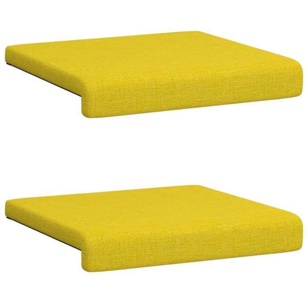 Maison Exclusive - 2 kpl penkkityyny Vaaleankeltainen Korkeus 35 cm