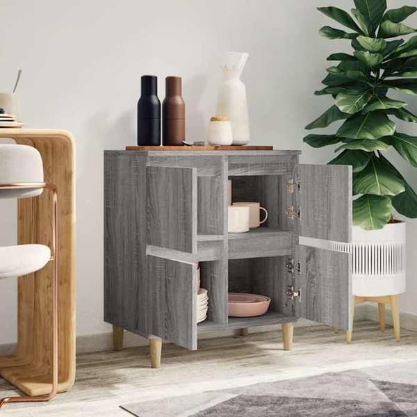 Maison Exclusive - Buffet Sonoma grå 60x35x70 cm Ingenjörsträ