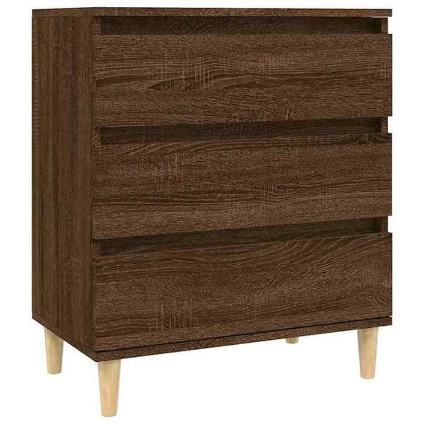 Maison Exclusive - Buffé Ek brun 60x35x70 cm Ingenjörsträ Brun ek