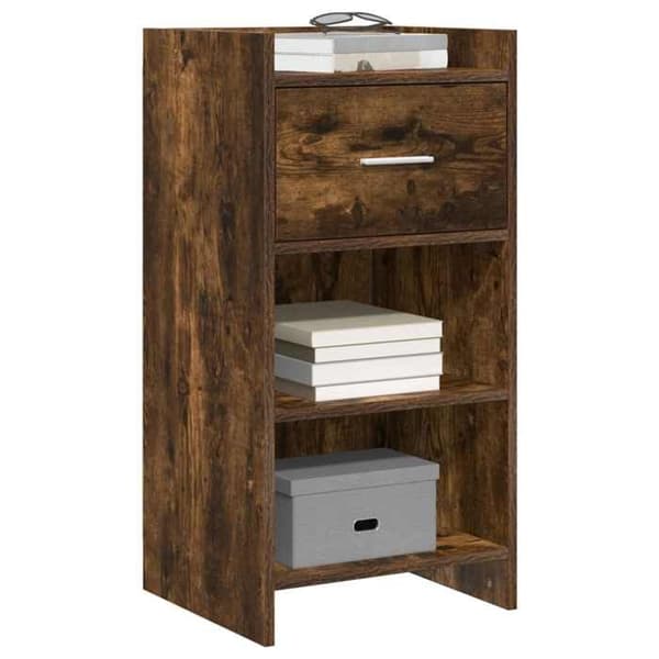 Maison Exclusive - Buffet Røget Eg 40 x 36 x 80 cm Ingeniørtræ