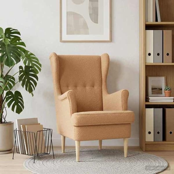 Maison Exclusive - Beige Bouclé Stol