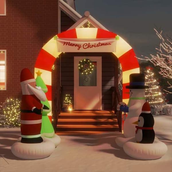 Maison Exclusive - LED-valolla varustettu joulukaariporte 260 cm