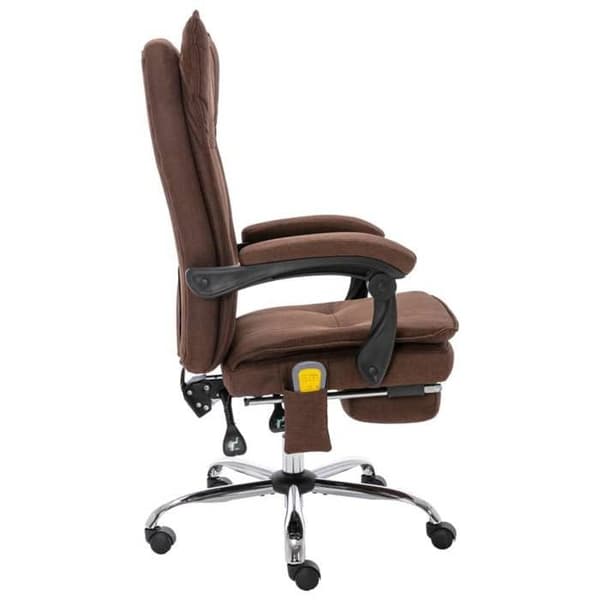 Maison Exclusive - Massagekontorsstol Brun Tyg kastanj