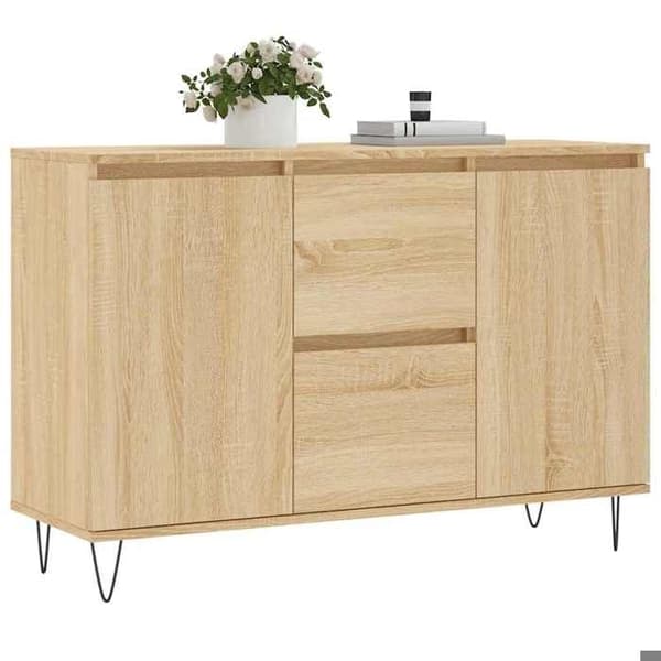 Maison Exclusive - Buffé ek sonoma 101,5x35x70 cm ingenjörsträ