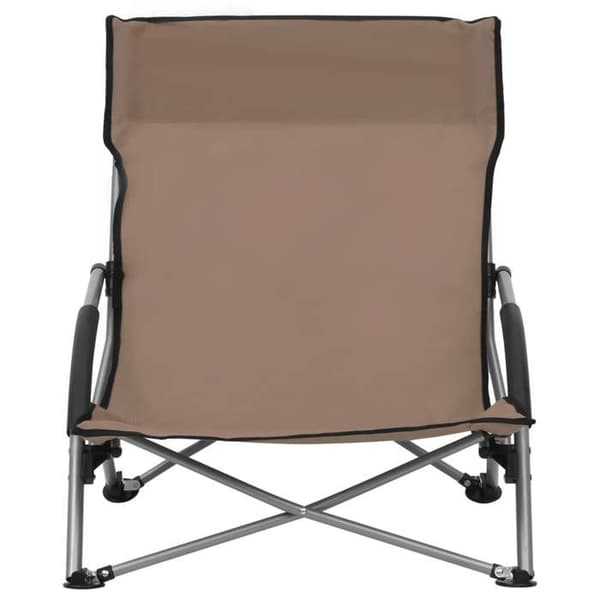 Maison Exclusive - 2 stk. foldestole i taupe stof