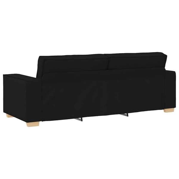 Maison Exclusive - Sofa 3 pladser Sort 220x78x84 cm Stof