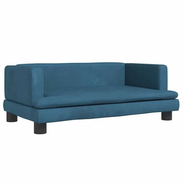 Maison Exclusive - Hundsäng blå 80x45x30 cm sammet blå