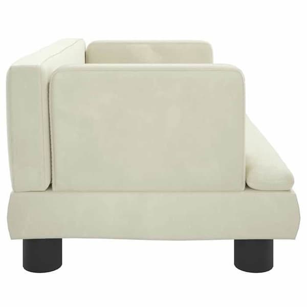 Maison Exclusive - Koiran sänky, kerma 60x40x30 cm, sametti Grädde