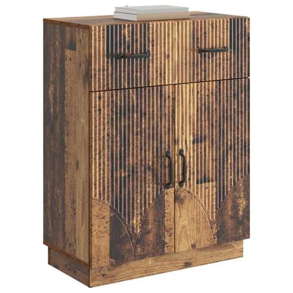 Buffet - EKSKLUSIVT HUS - 66 x 34,5 x 87 cm - Ingeniørtræ - Brun - Moderne stil