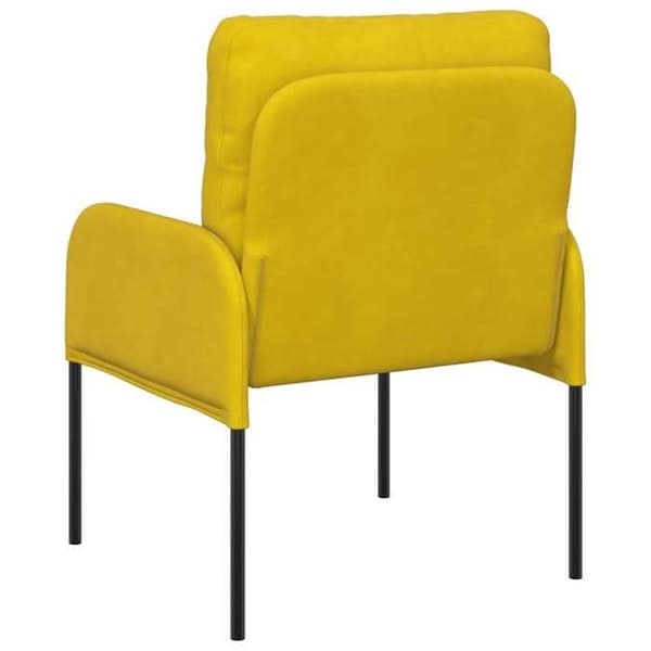 Sofa - EKSKLUSIVT HUS - Model 55 cm - Gul - Polyester - Metalben Gul