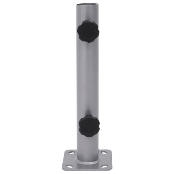 Maison Exclusive - Parasolbas för mast Ø32/34/38 mm silverfärgad stål Silver