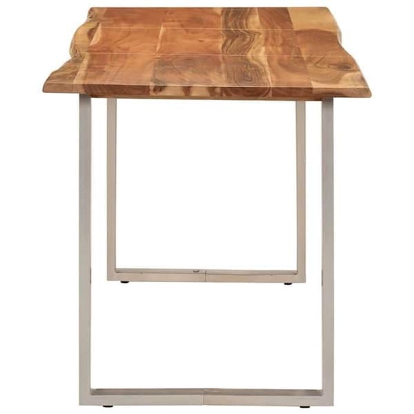 Maison Exclusive - Spisebord 140x70x76 cm Solid akacietræ brun