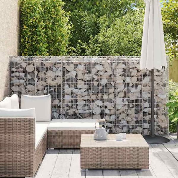 Maison Exclusive - Gabionkorg med lock Galvaniserad tråd 150x100x30 cm