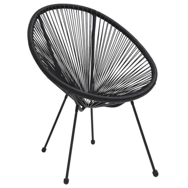 Maison Exclusive - Have spisebordssæt 5 stk Sort