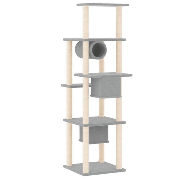 Maison Exclusive - Kattekradsetræ med sisal kløer Lys grå 169 cm ljusgrått