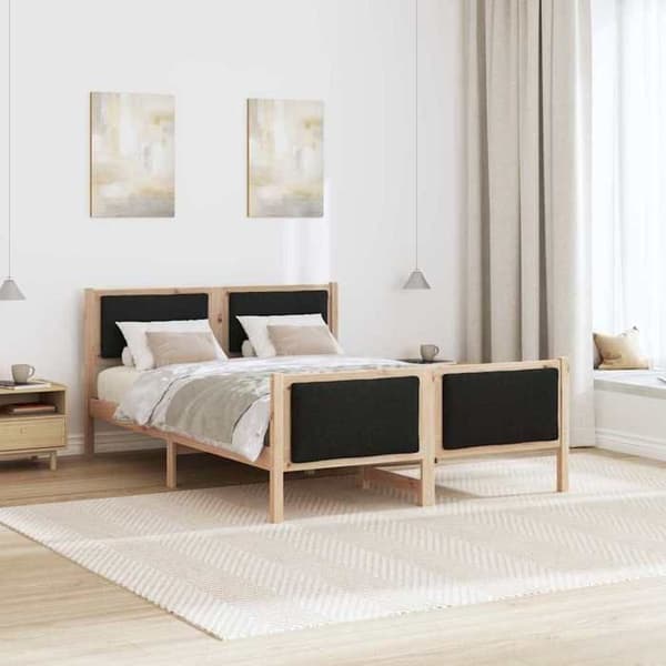 Sengestel - EKSKLUSIV HUS - Standardmodel - Massiv fyr - Polyester hovedgærde - Lamelseng