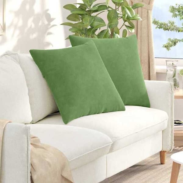 Maison Exclusive - Soffkuddar 2 st Ljusgrön 60 x 60 cm