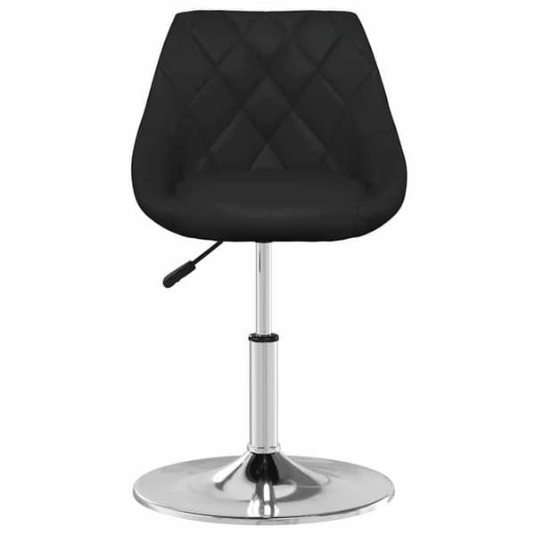 Maison Exclusive - Matstolar set om 2 svart konstläder